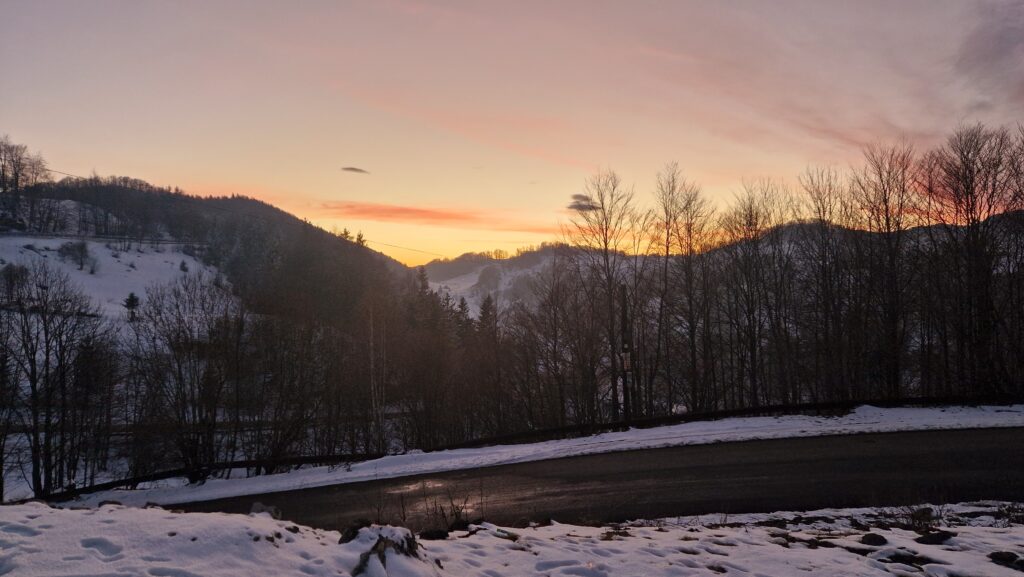 Apus de iarnă în Șirnea
