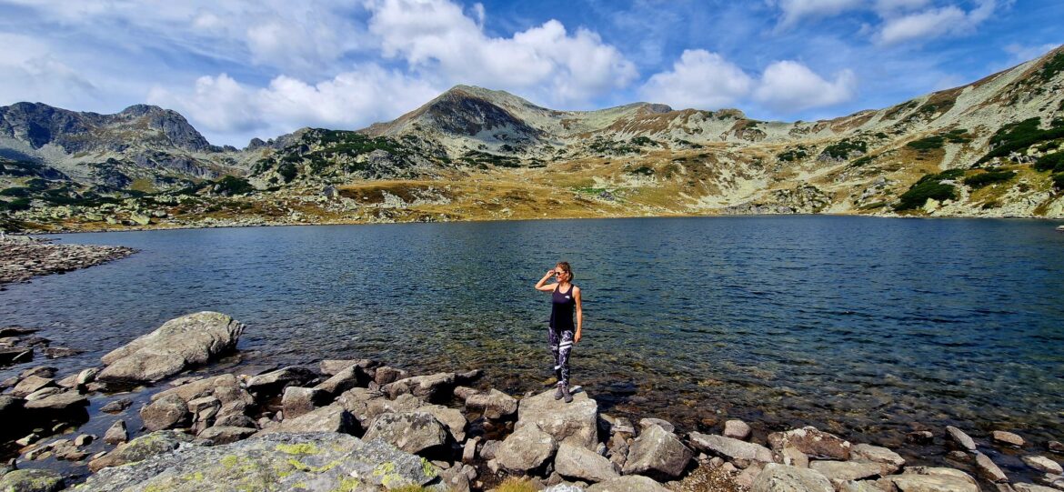 Cu bucurie, la lacul Bucura, in Retezat